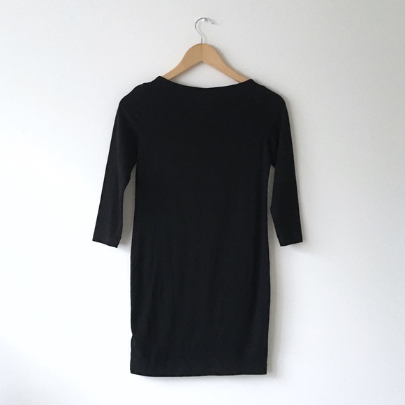 2/$15 H&M Basic LBD Black Dress 3/4 Sleeve - Picture 2 of 3